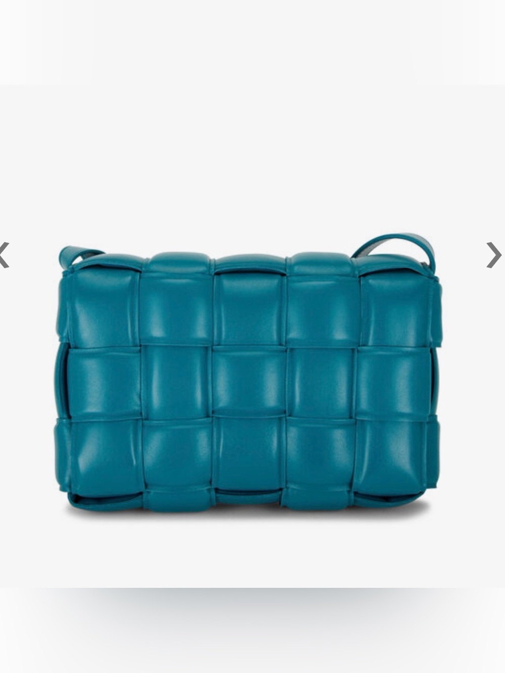 Bottega Veneta Padded Cassette Bag – Teal Blue